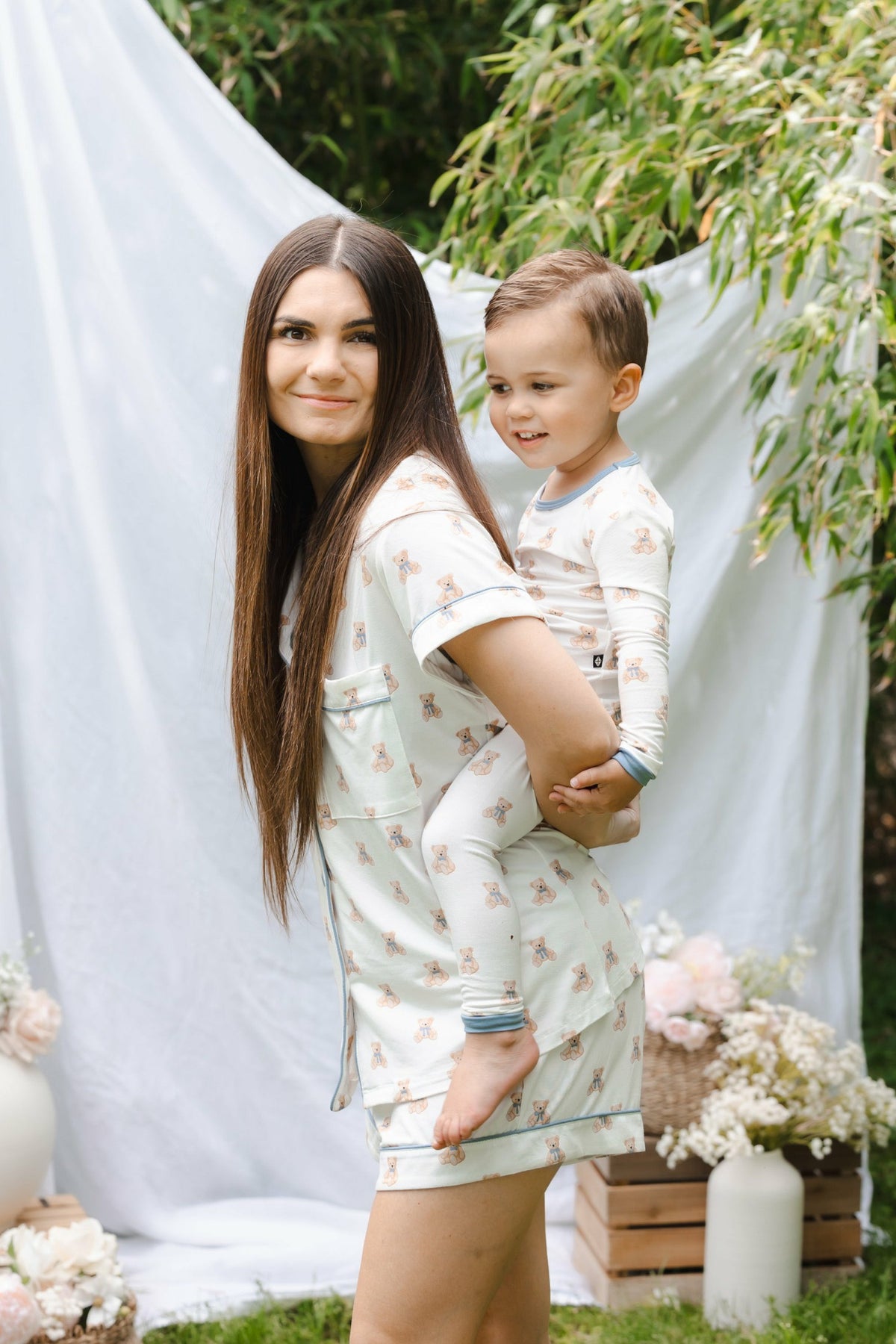 Long Sleeve Pajamas in Teddy Bear | Kyte Baby
