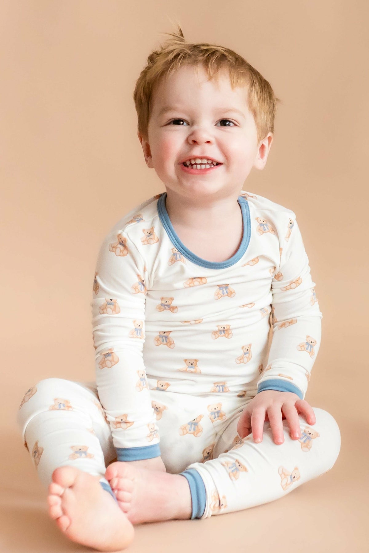 Long Sleeve Pajamas in Teddy Bear | Kyte Baby
