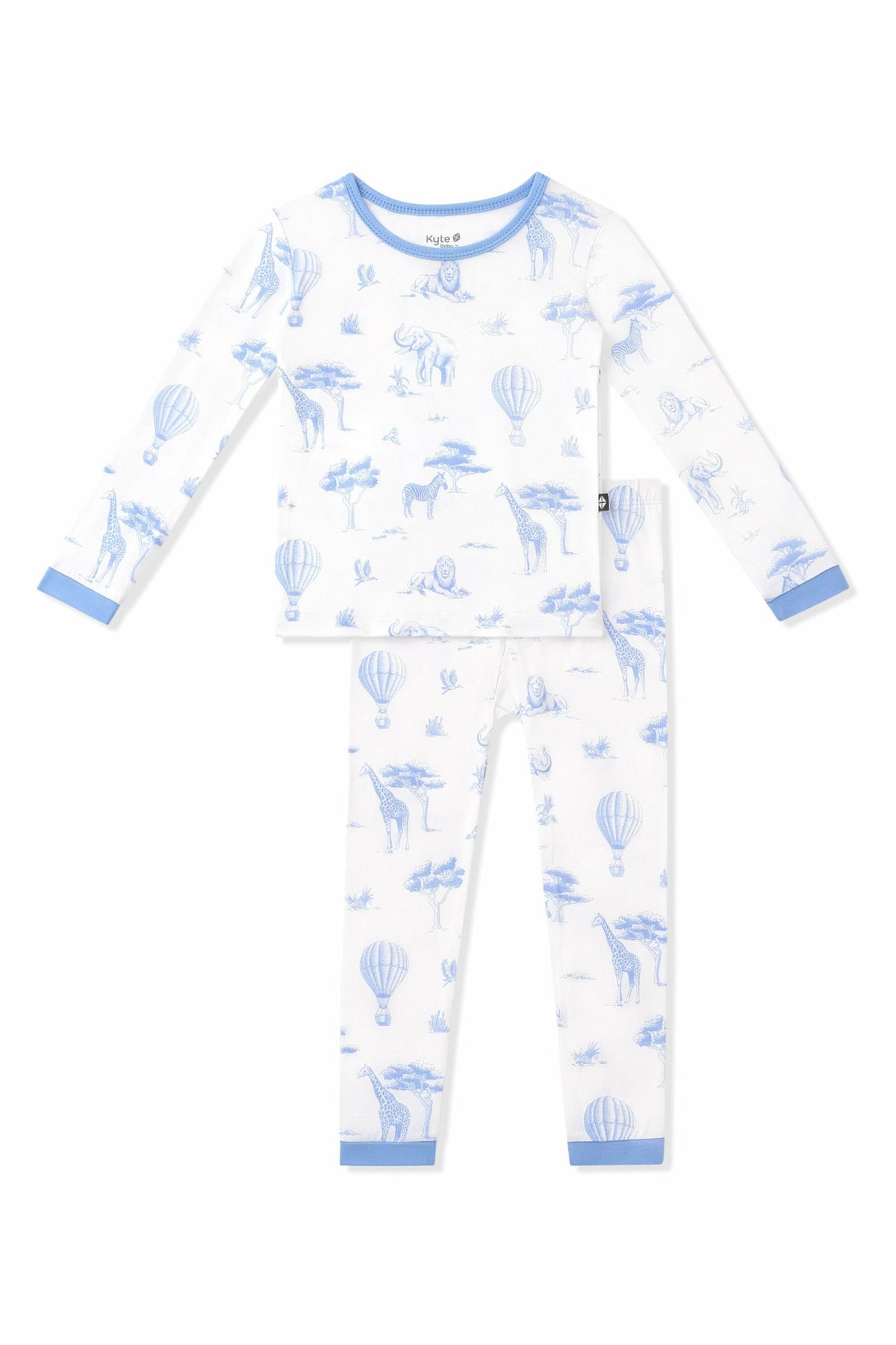 Long Sleeve Pajamas in Toile Safari | Kyte Baby