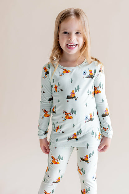 Long Sleeve Pajamas in Winnie the Pooh Hundred Acre Wood | Kyte Baby