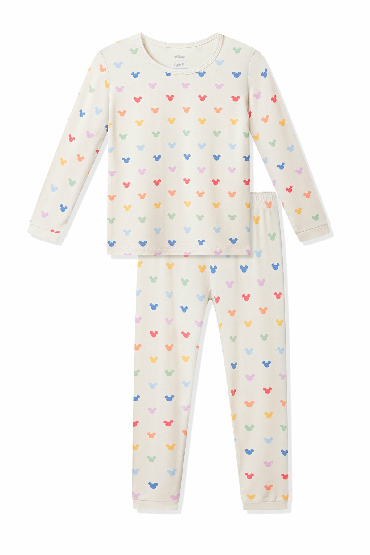 Long Sleeve Pajamas in Pastel Mickey Mouse | Kyte Baby