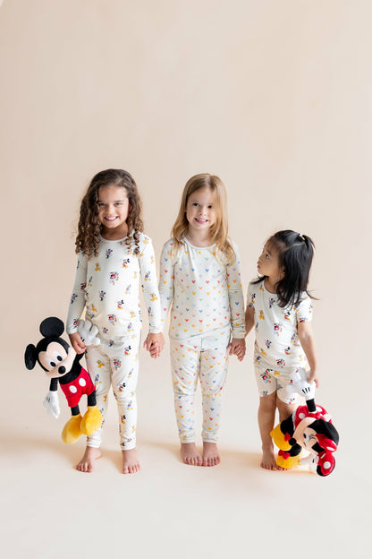 Long Sleeve Pajamas in Pastel Mickey Mouse | Kyte Baby