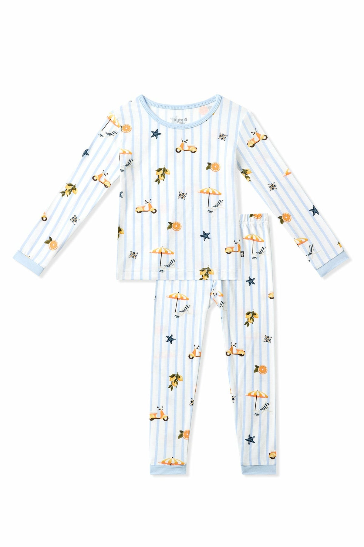Long Sleeve Pajamas in Amalfi Coast | Kyte Baby