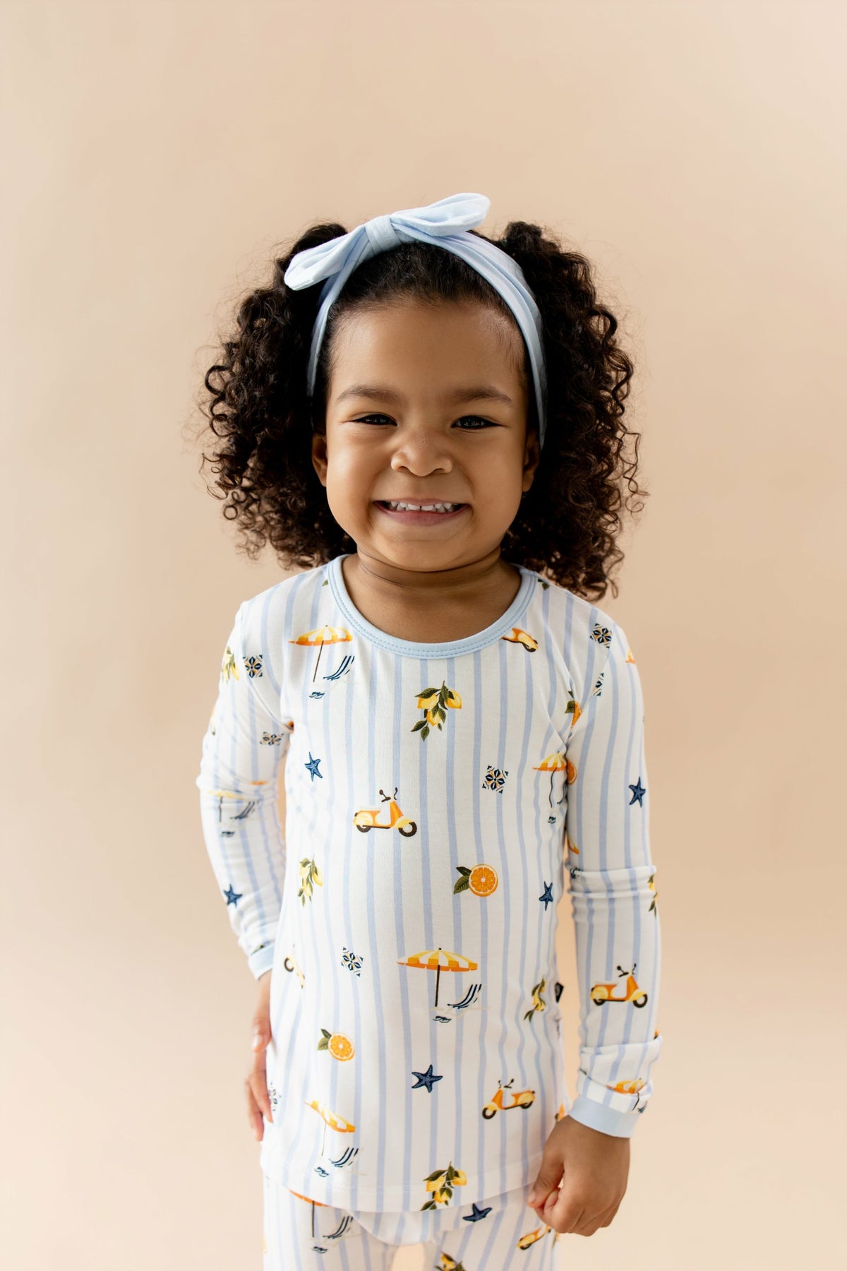 Long Sleeve Pajamas in Amalfi Coast | Kyte Baby