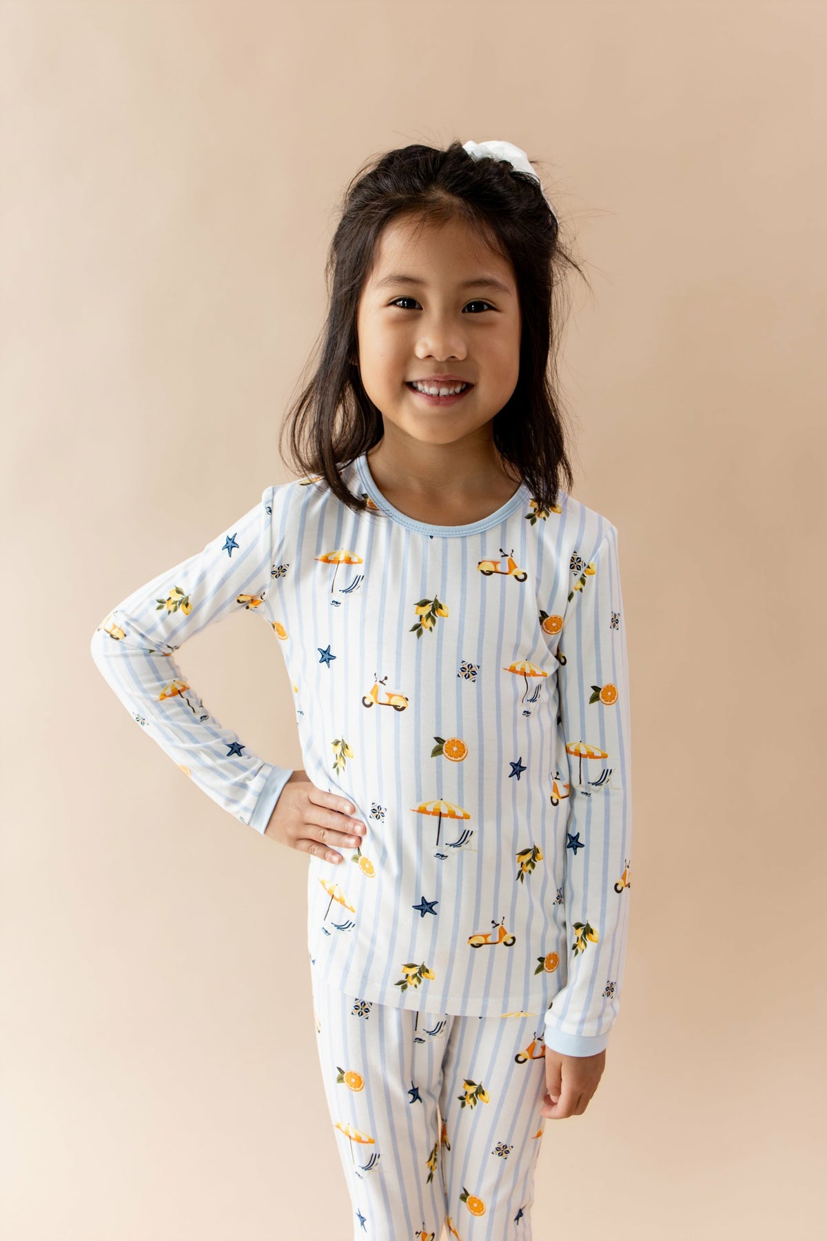 Long Sleeve Pajamas in Amalfi Coast | Kyte Baby