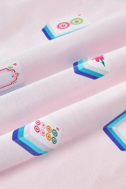 Long Sleeve Pajamas in Sakura Mahjong | Kyte Baby