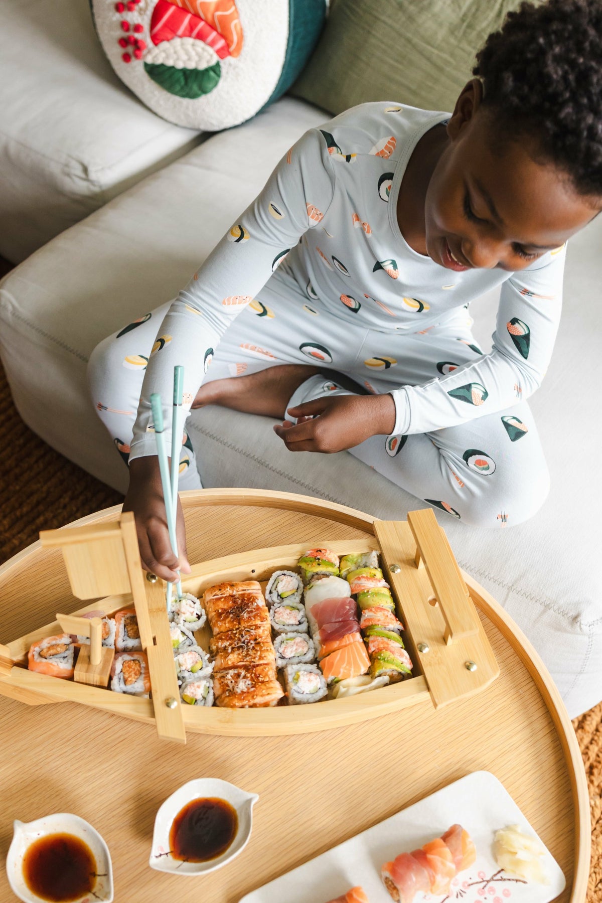 Long Sleeve Pajamas in Ice Sushi | Kyte Baby