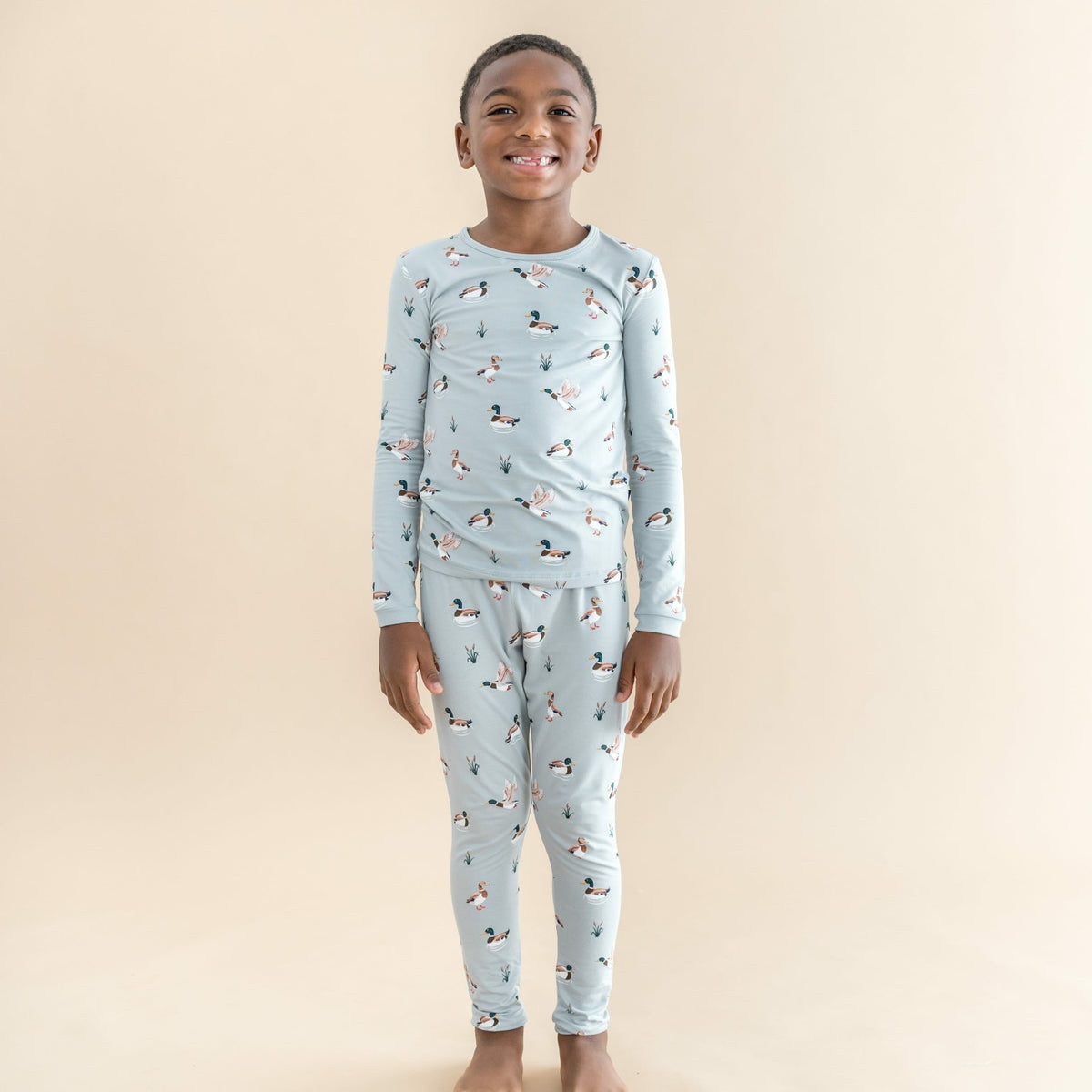 Long Sleeve Pajamas in Mallard Duck | Kyte Baby