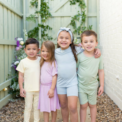 Short Sleeve Pajamas in Breeze | Kyte Baby