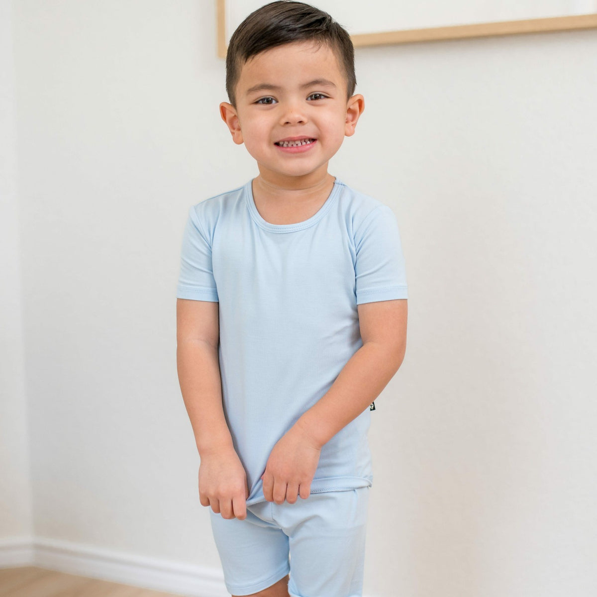 Short Sleeve Pajamas in Breeze | Kyte Baby