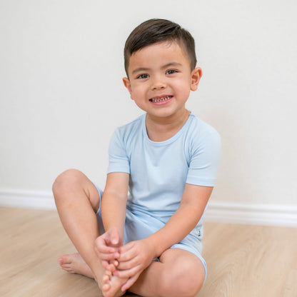 Short Sleeve Pajamas in Breeze | Kyte Baby
