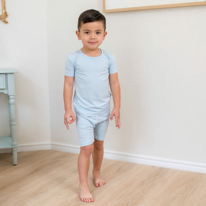 Short Sleeve Pajamas in Breeze | Kyte Baby