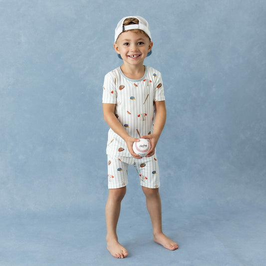Short Sleeve Pajamas in Home Run | Kyte Baby