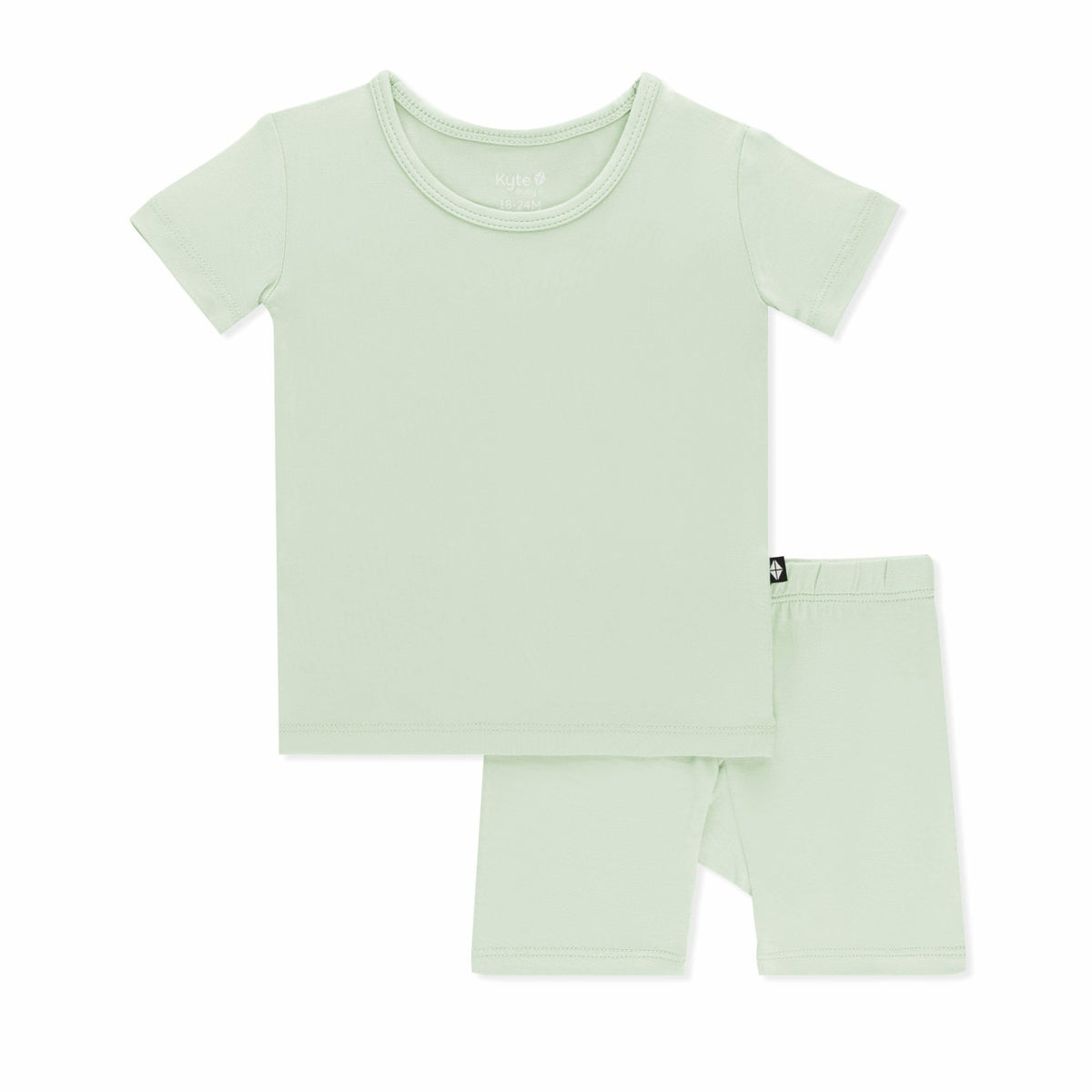 Short Sleeve Pajamas in Basil | Kyte Baby