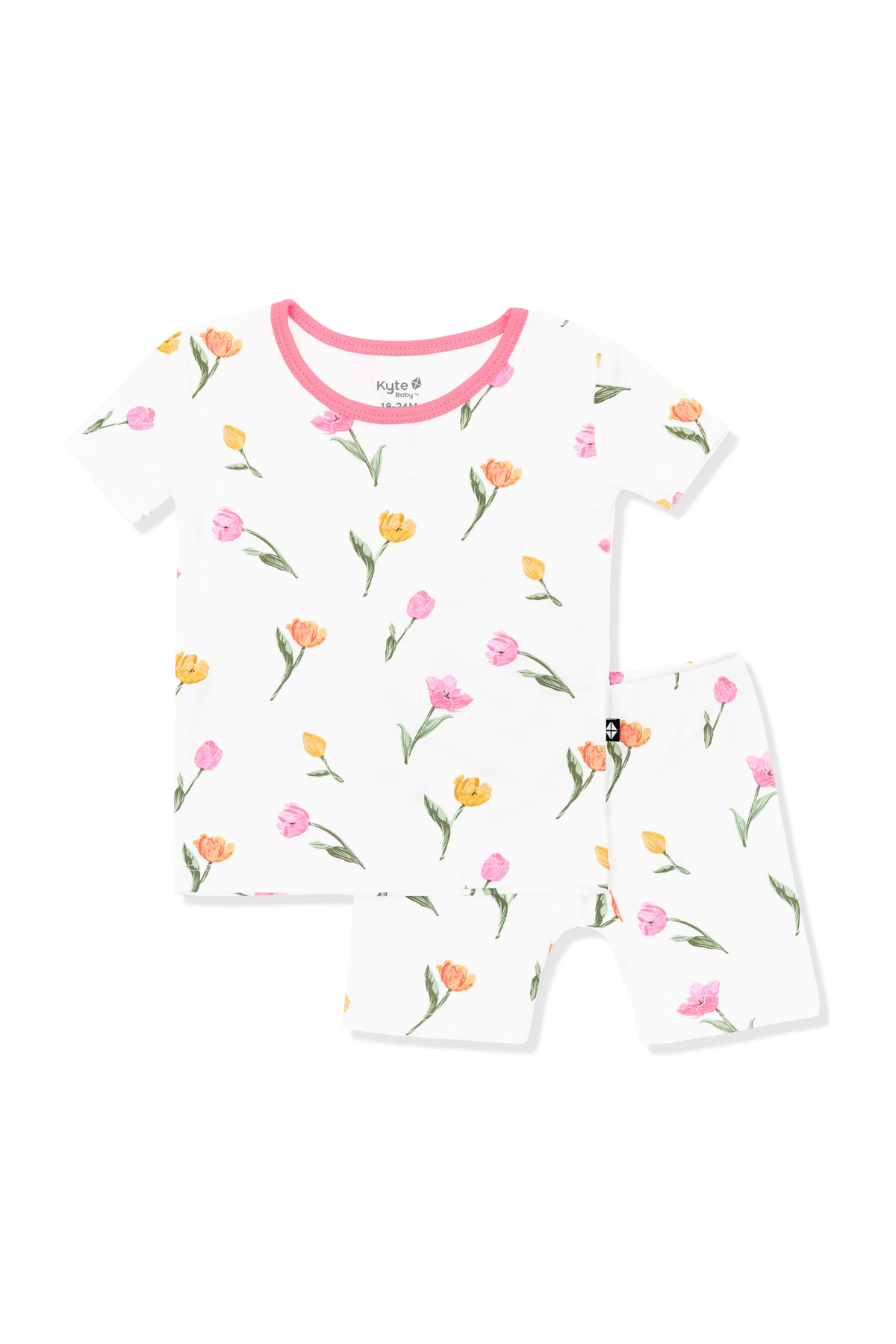 Short Sleeve Pajamas in Tulip | Kyte Baby