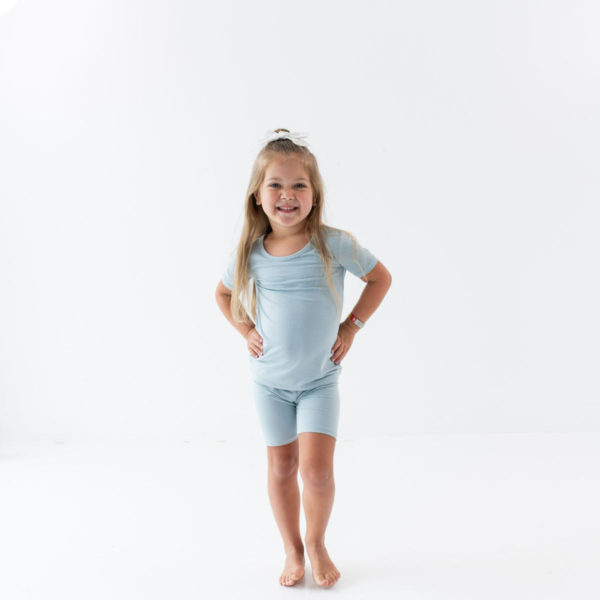 Short Sleeve Pajamas in Fog | Kyte Baby