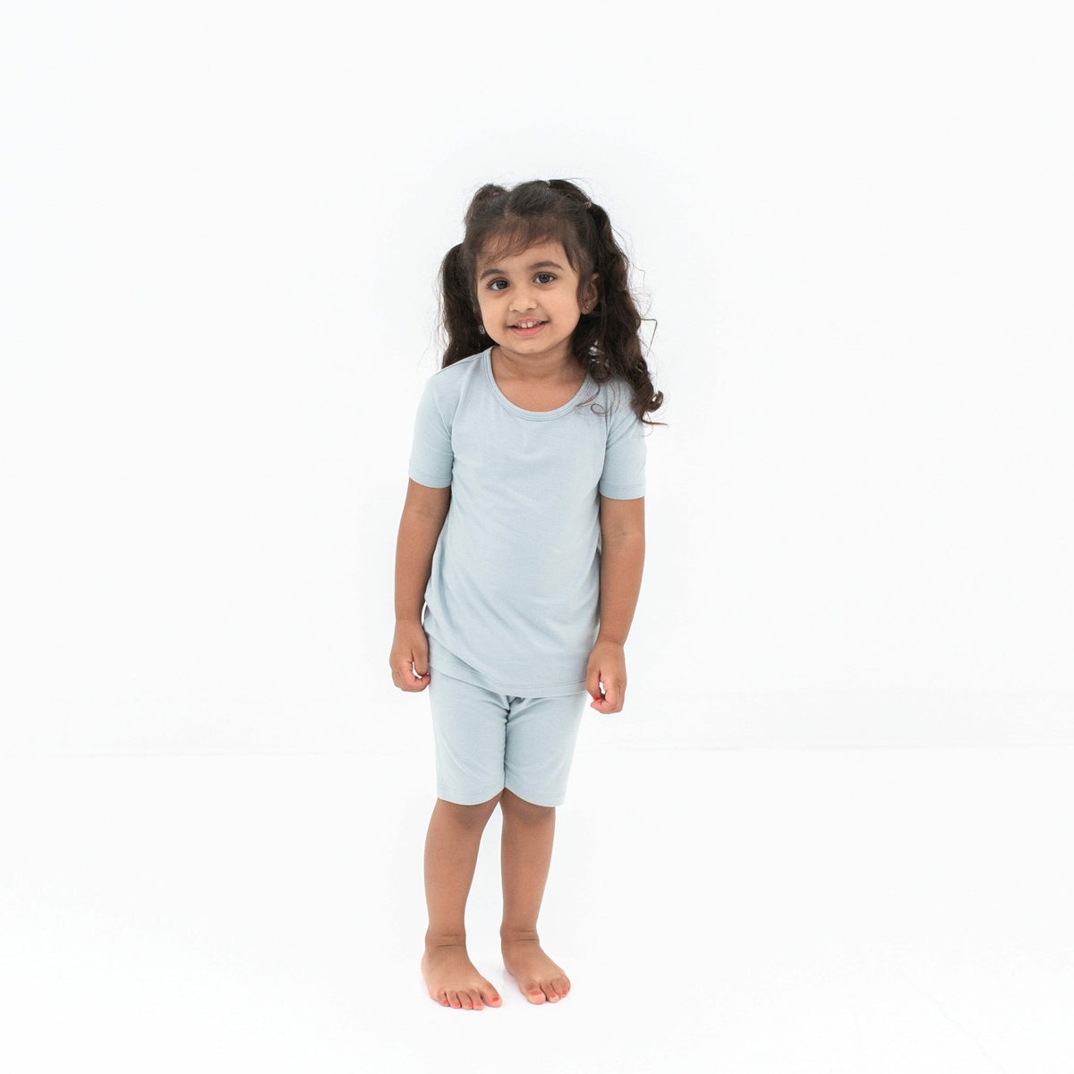 Short Sleeve Pajamas in Fog | Kyte Baby