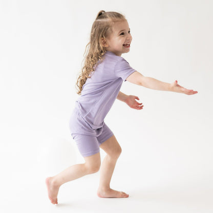 Short Sleeve Pajamas in Taro | Kyte Baby