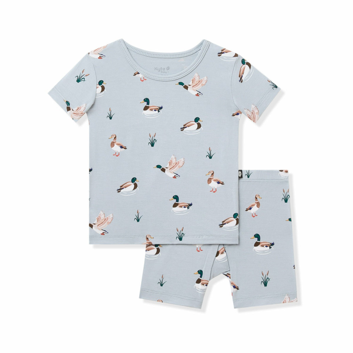 Short Sleeve Pajamas in Mallard Duck | Kyte Baby