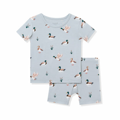 Short Sleeve Pajamas in Mallard Duck | Kyte Baby