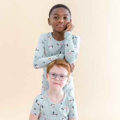 Short Sleeve Pajamas in Mallard Duck | Kyte Baby
