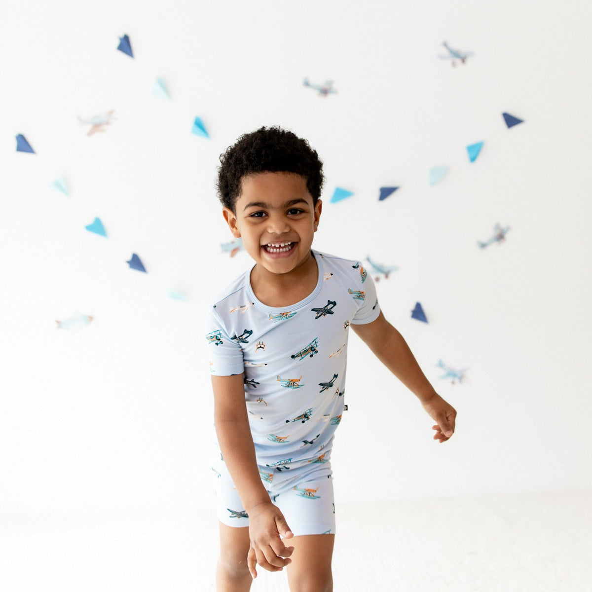 Short Sleeve Pajamas in Take Off | Kyte Baby