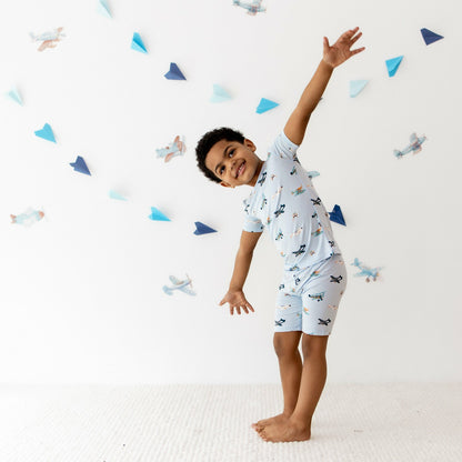 Short Sleeve Pajamas in Take Off | Kyte Baby
