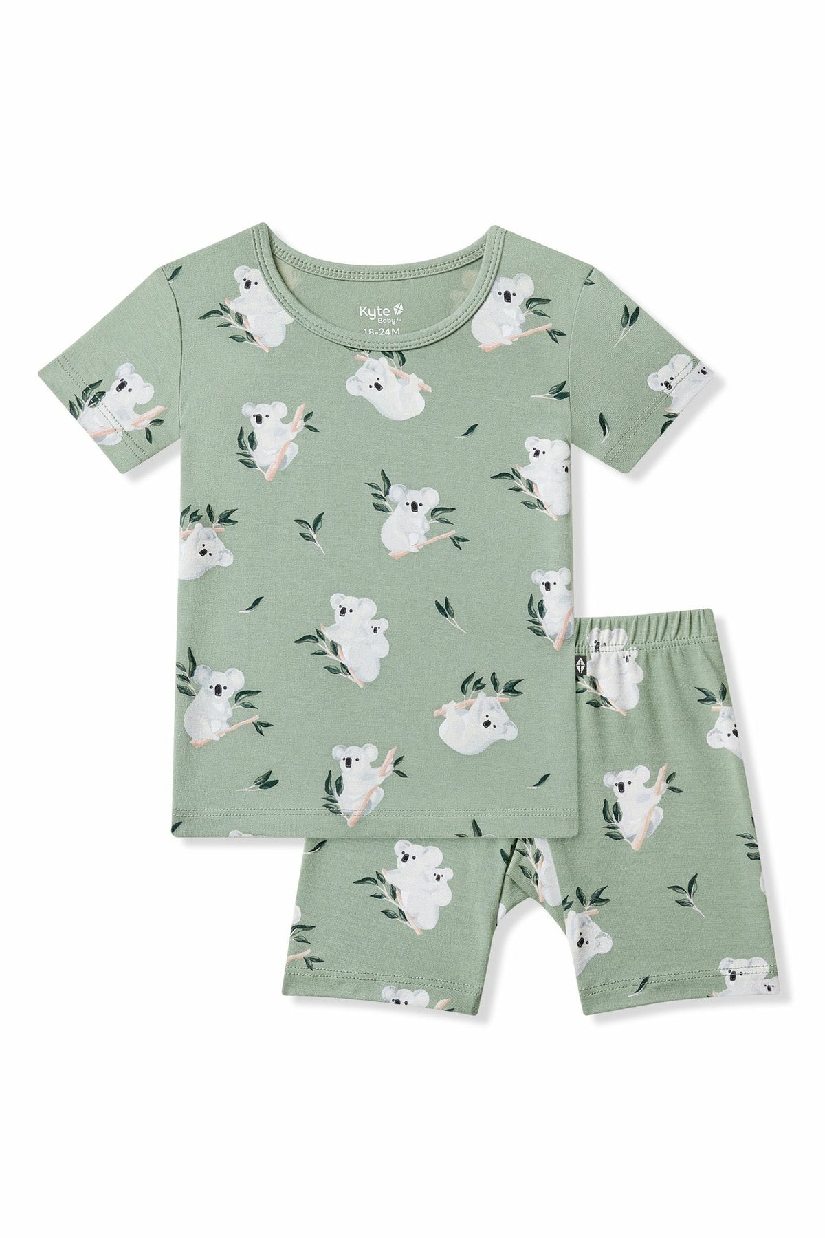 Short Sleeve Pajamas in Koala | Kyte Baby