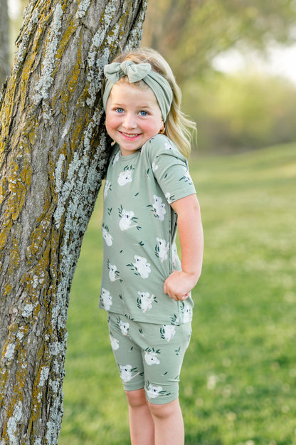 Short Sleeve Pajamas in Koala | Kyte Baby