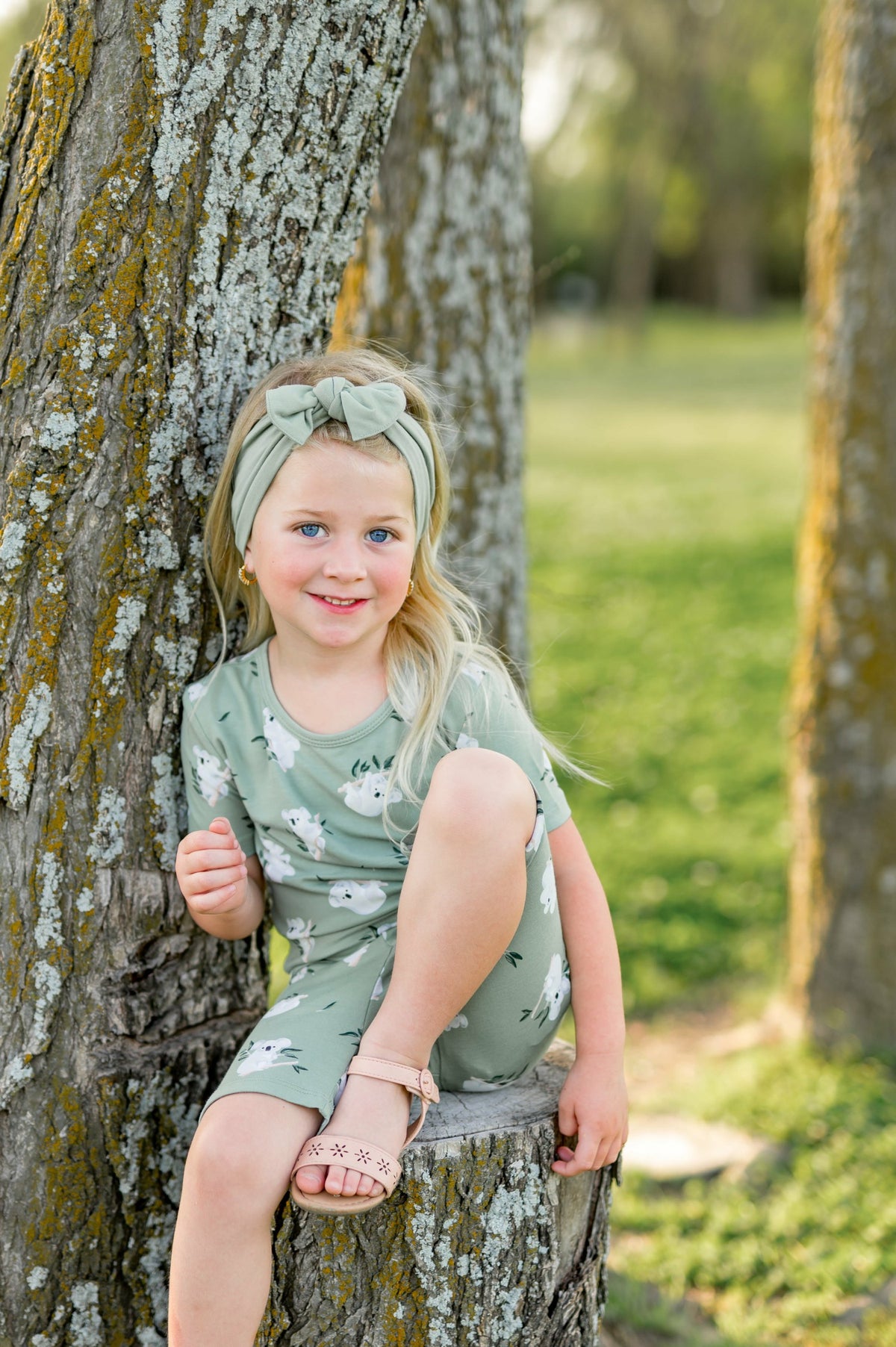 Short Sleeve Pajamas in Koala | Kyte Baby
