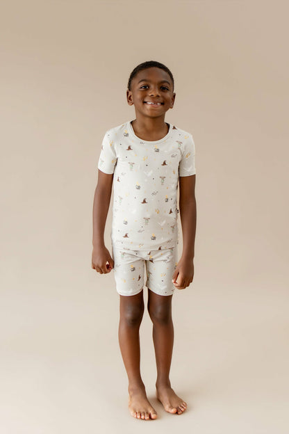 Short Sleeve Pajamas in Starry Icon | Kyte Baby
