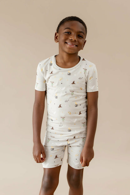 Short Sleeve Pajamas in Starry Icon | Kyte Baby