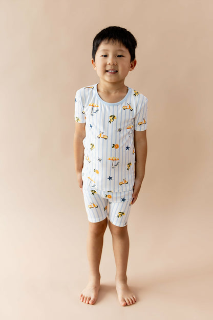 Short Sleeve Pajamas in Amalfi Coast | Kyte Baby