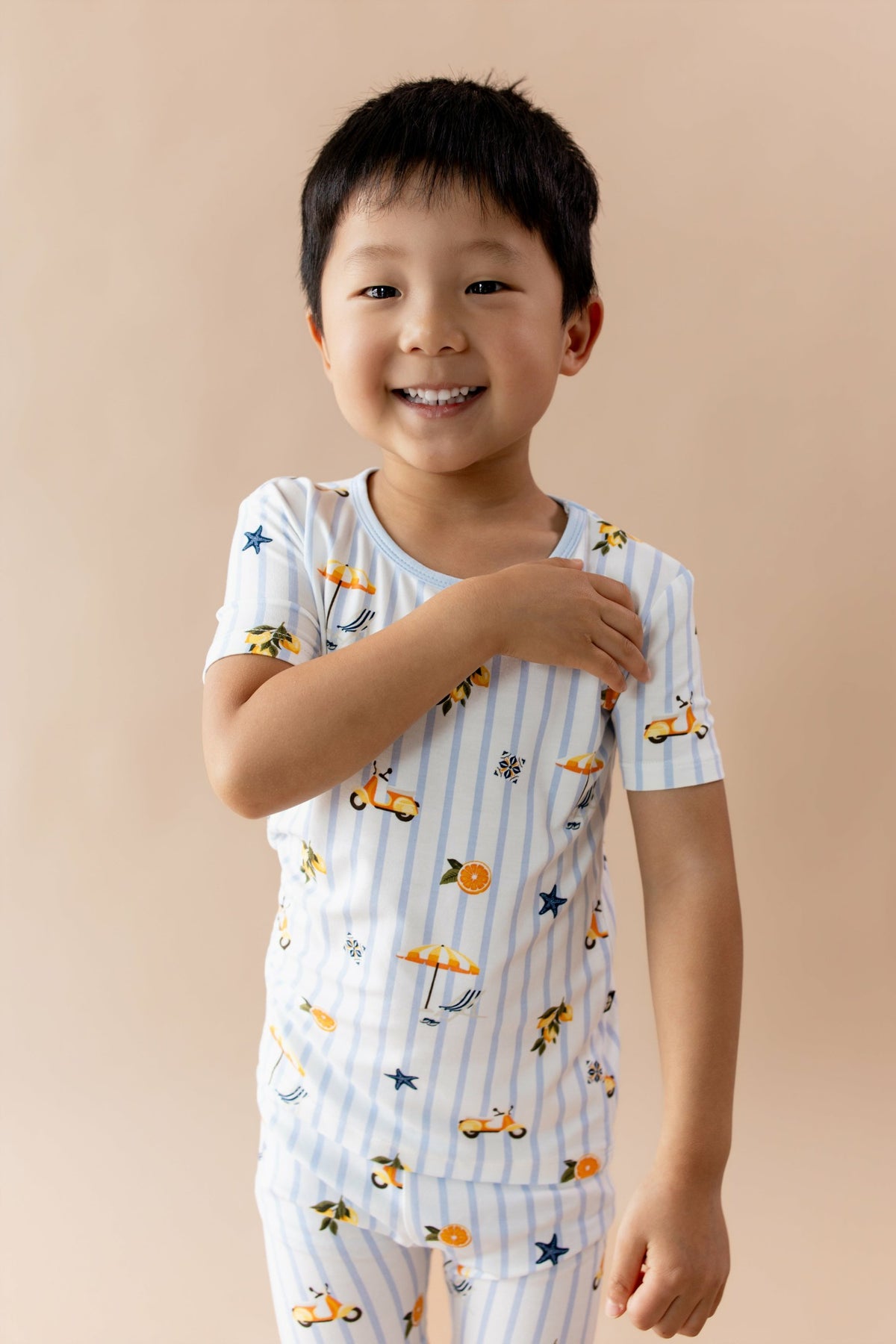 Short Sleeve Pajamas in Amalfi Coast | Kyte Baby