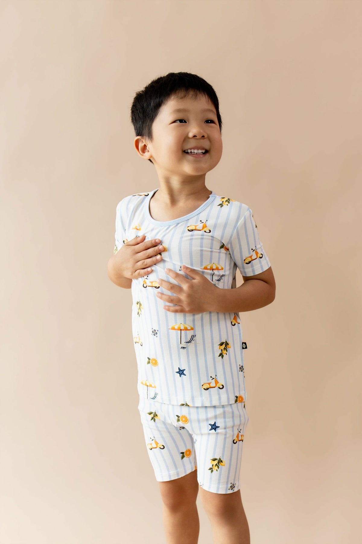 Short Sleeve Pajamas in Amalfi Coast | Kyte Baby