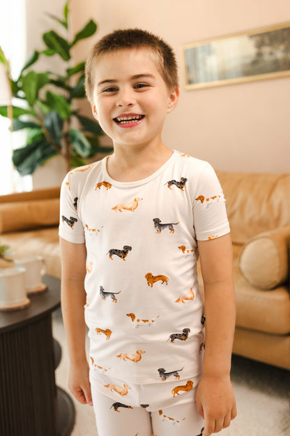 Short Sleeve Pajamas in Dachshund | Kyte Baby