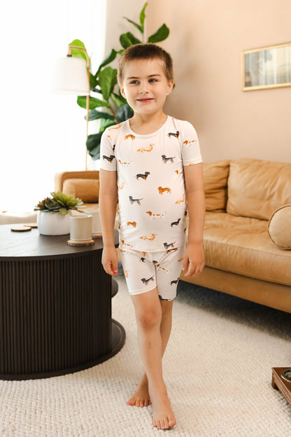 Short Sleeve Pajamas in Dachshund | Kyte Baby
