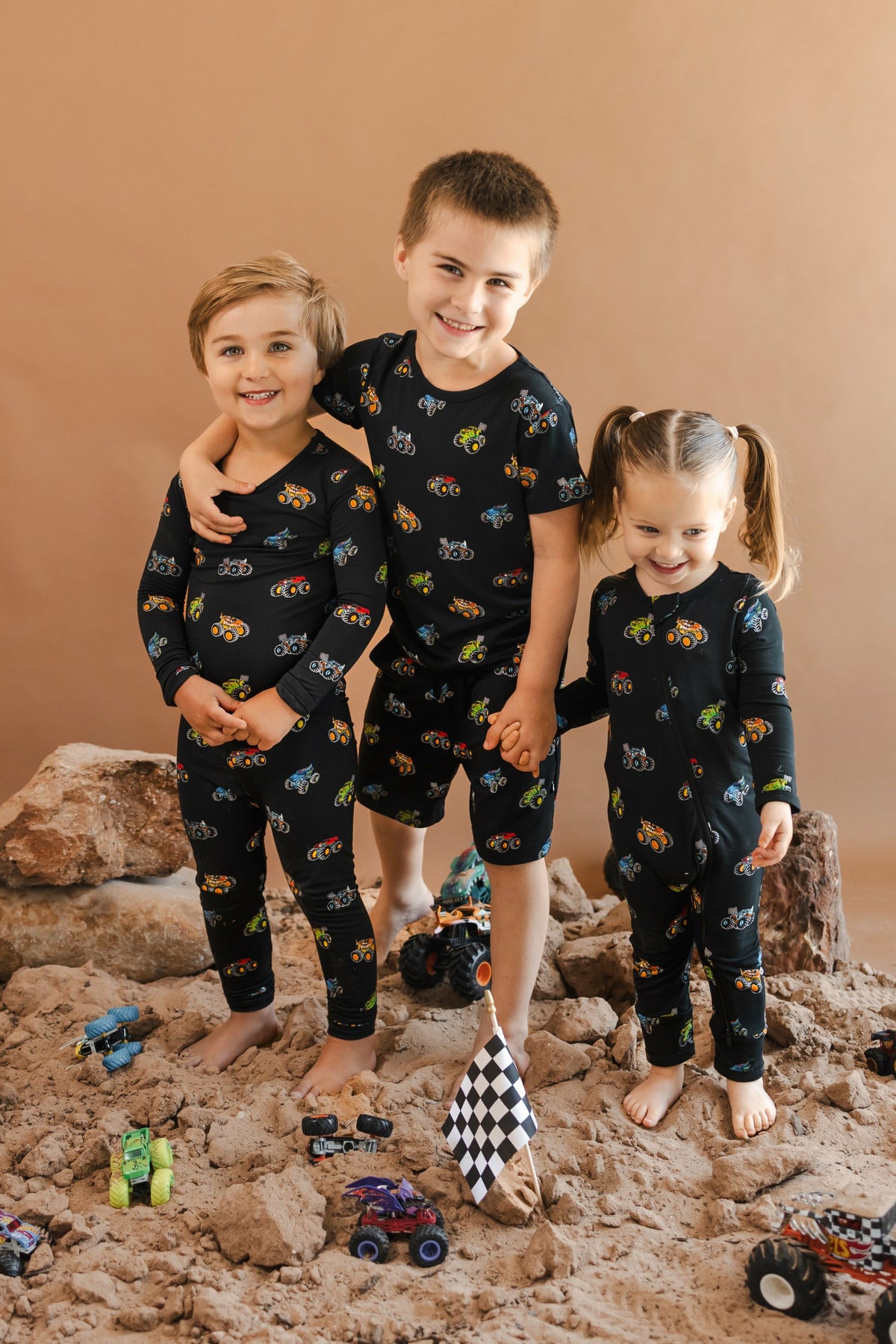 Short Sleeve Pajamas in Monster Truck | Kyte Baby