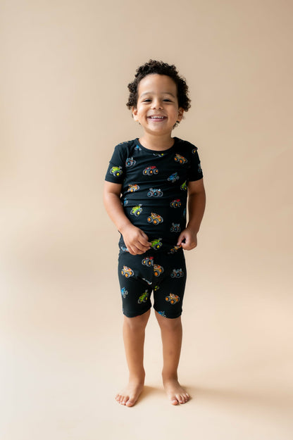 Short Sleeve Pajamas in Monster Truck | Kyte Baby