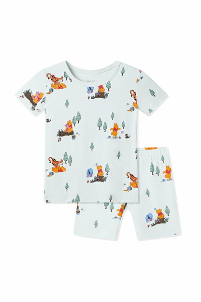 Short Sleeve Pajamas in Winnie the Pooh Hundred Acre Wood | Kyte Baby
