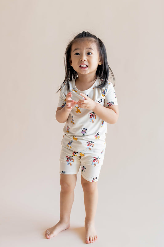 Short Sleeve Pajamas in Mickey Mouse & Friends | Kyte Baby