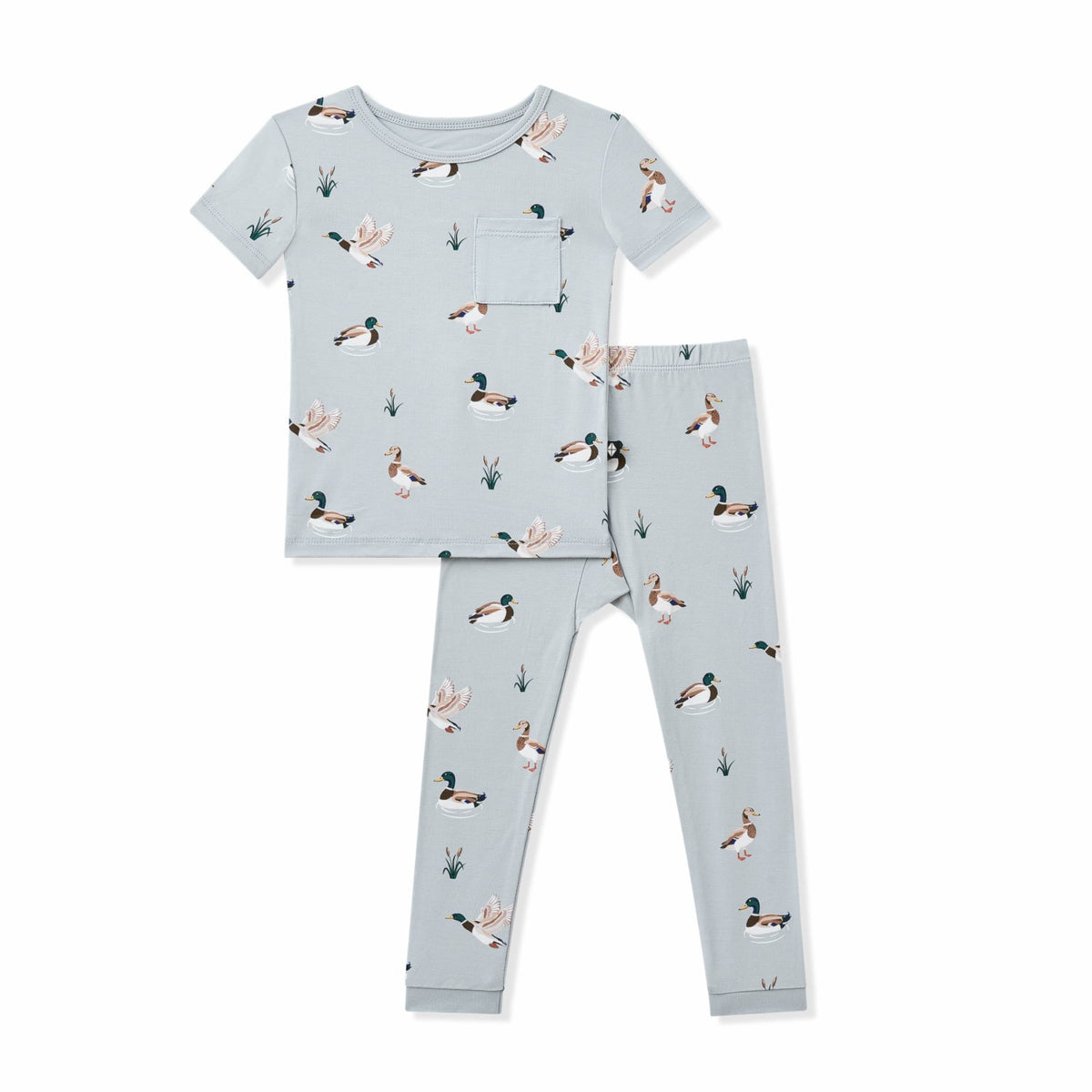 Short Sleeve with Pants Pajamas in Mallard Duck | Kyte Baby