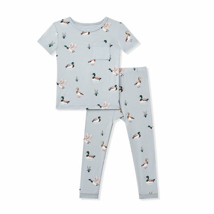 Short Sleeve with Pants Pajamas in Mallard Duck | Kyte Baby