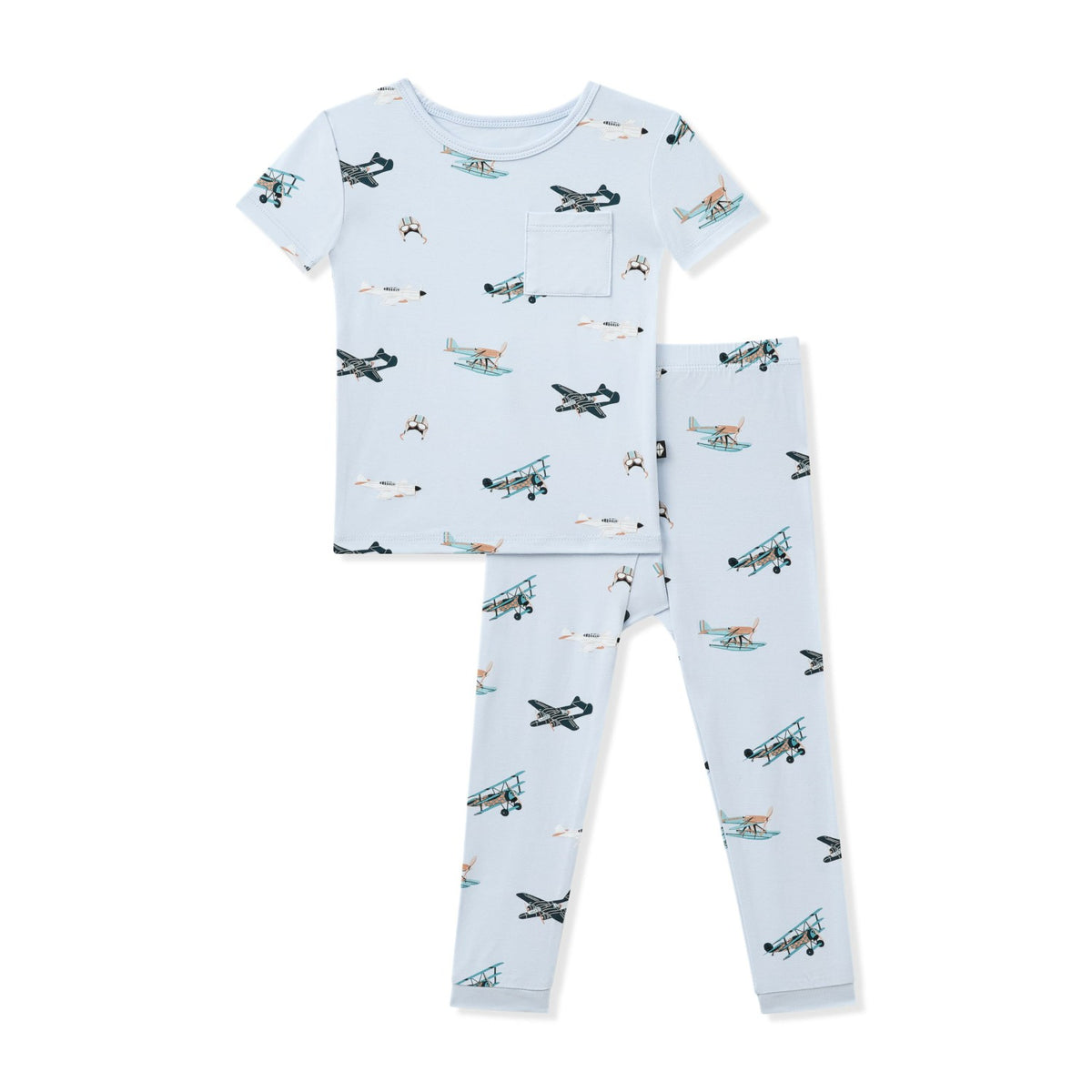Short Sleeve with Pants Pajamas in Take Off | Kyte Baby
