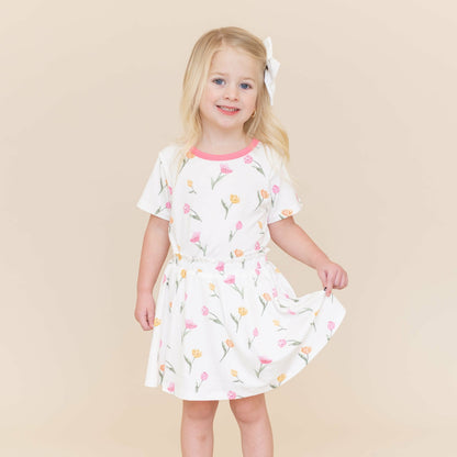 Toddler Basic Tee in Tulip | Kyte Baby