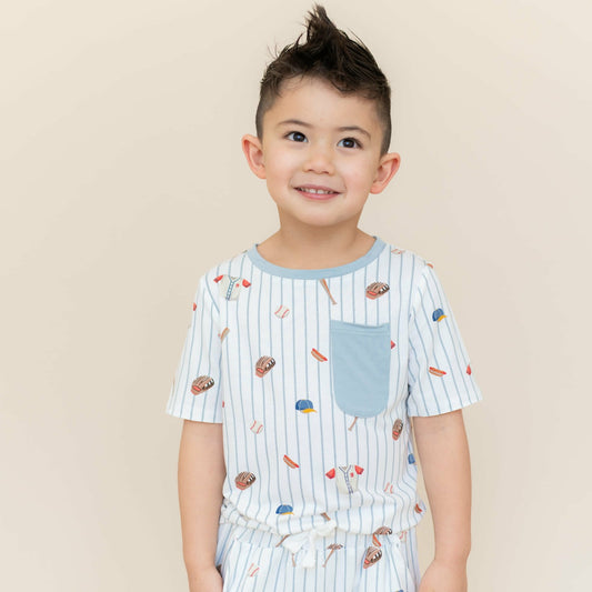 Toddler Crew Neck Tee in Home Run | Kyte Baby