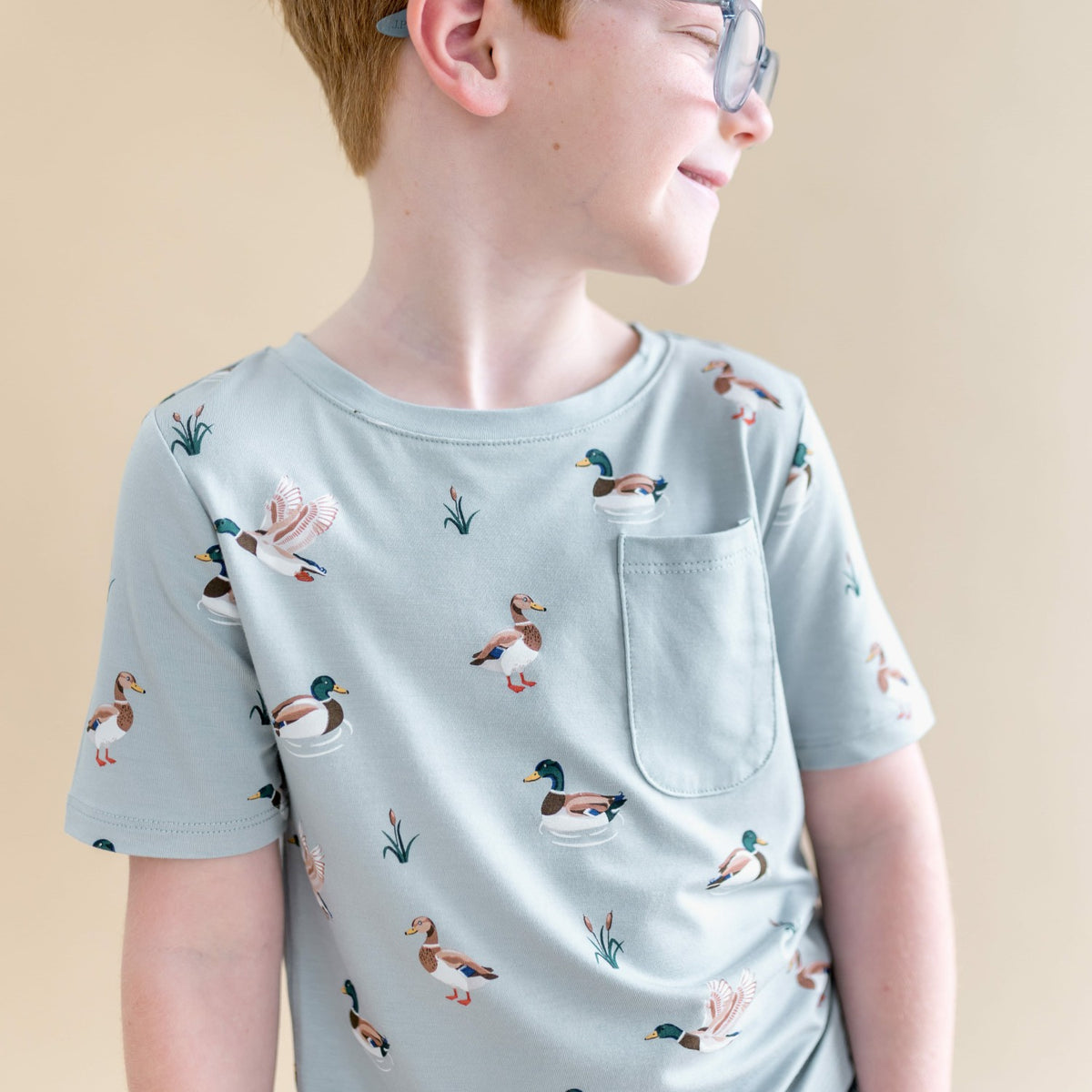 Toddler Crew Neck Tee in Mallard Duck | Kyte Baby