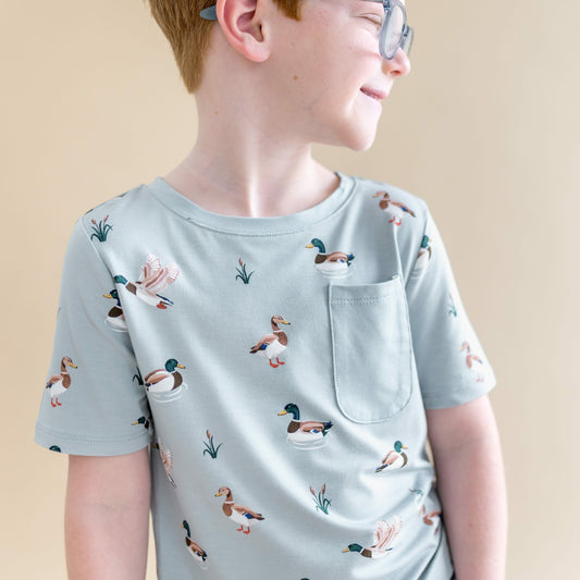 Toddler Crew Neck Tee in Mallard Duck | Kyte Baby