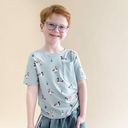 Toddler Crew Neck Tee in Mallard Duck | Kyte Baby
