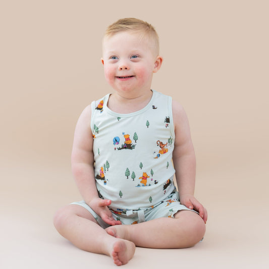 Toddler Tank Top in Winnie the Pooh Hundred Acre Wood | Kyte Baby